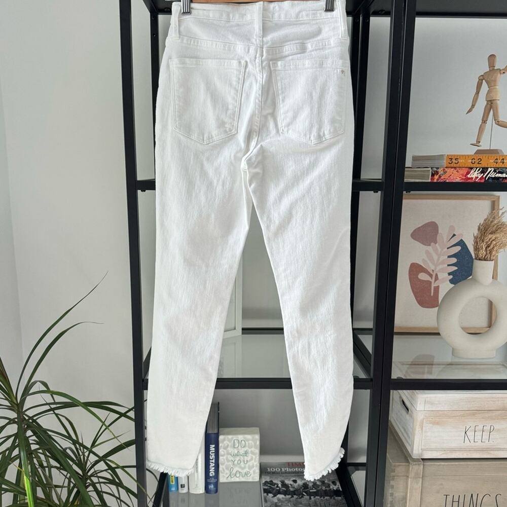 Madewell 10" High-Rise Skinny Jeans in Pure White: Step-Hem Edition Women’s 24 - Picture 7 of 15